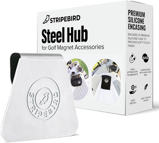 - Steel Hub for Golf Magnet Accessories - Metal Attachment for Golf Bag Magnet Products - Easily Access Magnetic Golf Accessories from Your Golf Bag