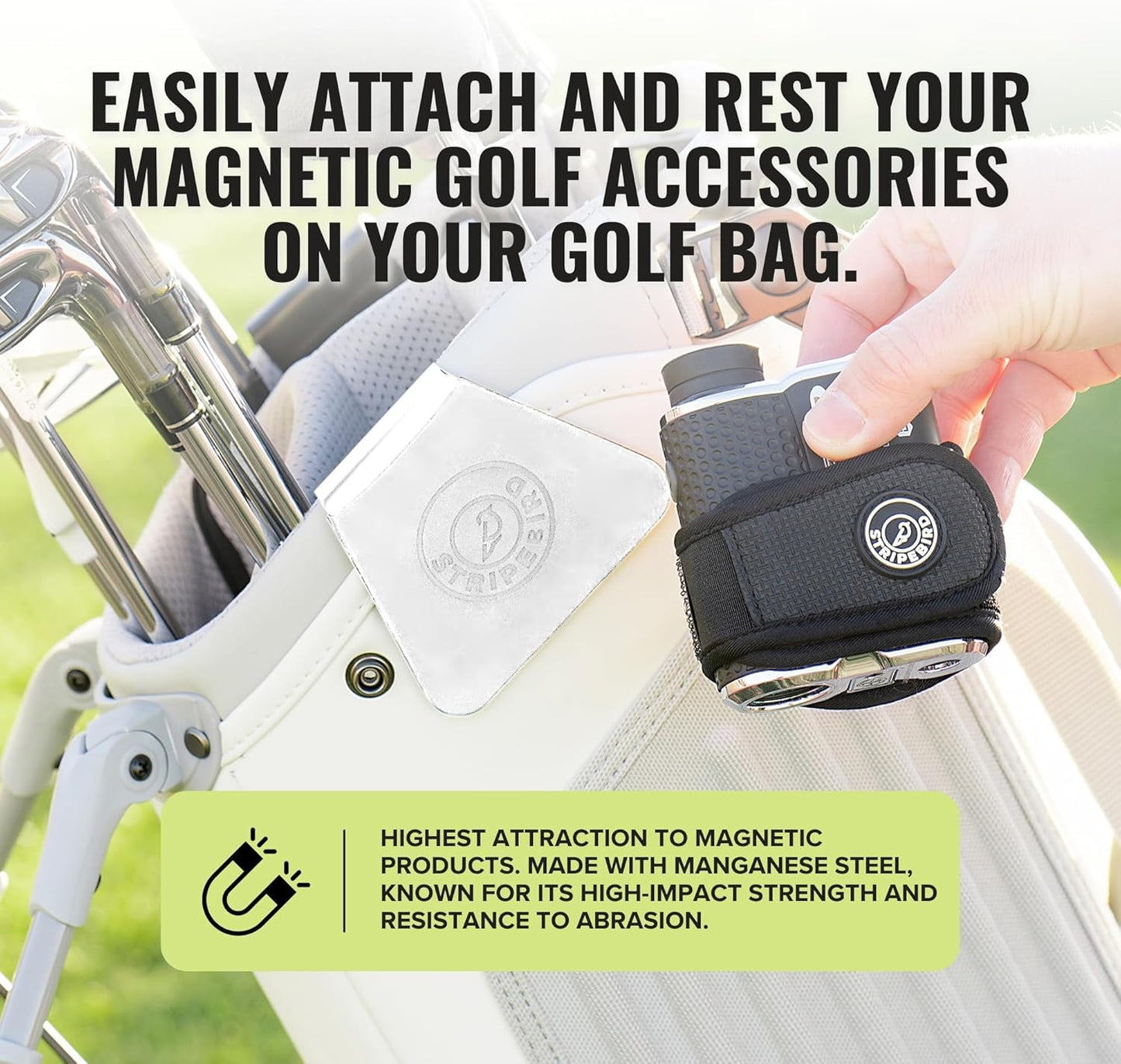 - Steel Hub for Golf Magnet Accessories - Metal Attachment for Golf Bag Magnet Products - Easily Access Magnetic Golf Accessories from Your Golf Bag