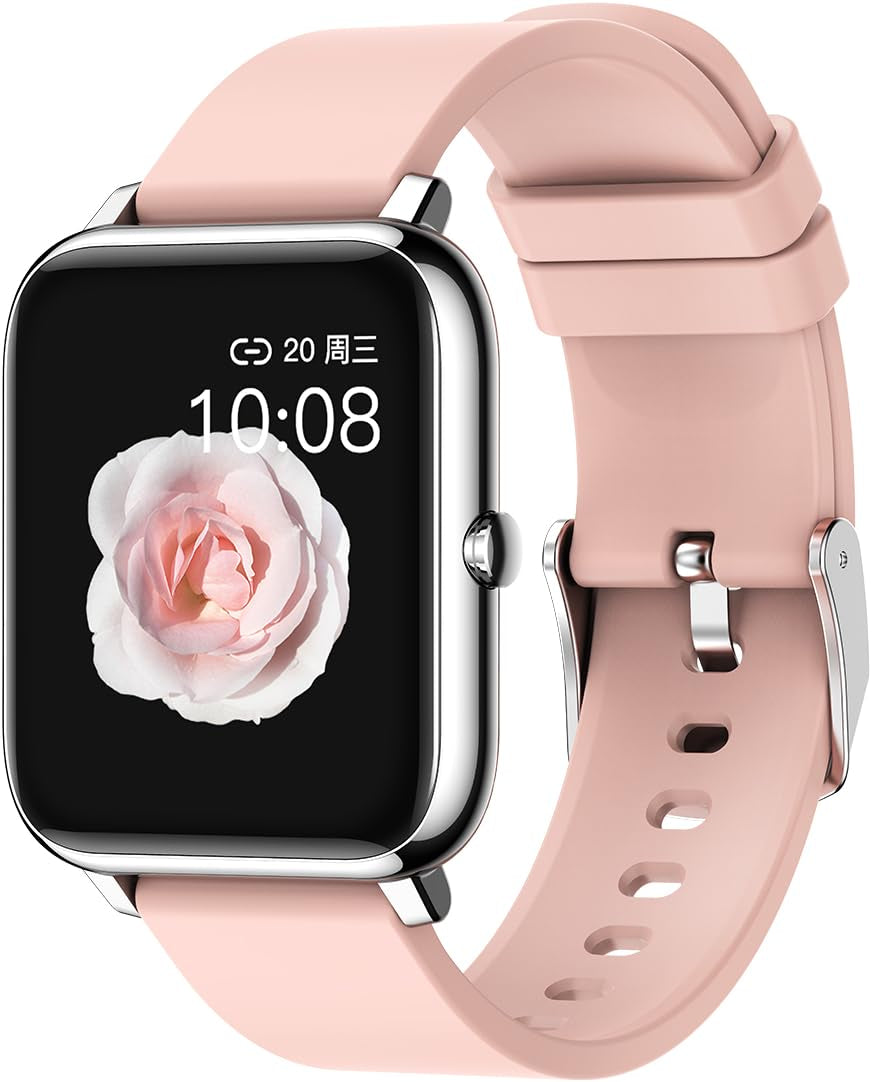Smart Watches for Women 1.4 Touch Screen Smart Watch Fitness Tracker with Heart Rate Blood Pressure IP68 Waterproof Smartwatch for Android Ios Phones Activity Tracker with Step Counter Runing Watch