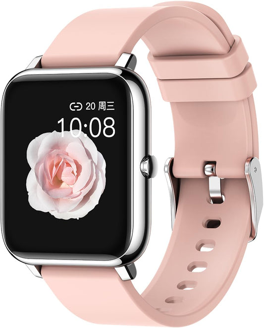 Smart Watches for Women 1.4 Touch Screen Smart Watch Fitness Tracker with Heart Rate Blood Pressure IP68 Waterproof Smartwatch for Android Ios Phones Activity Tracker with Step Counter Runing Watch